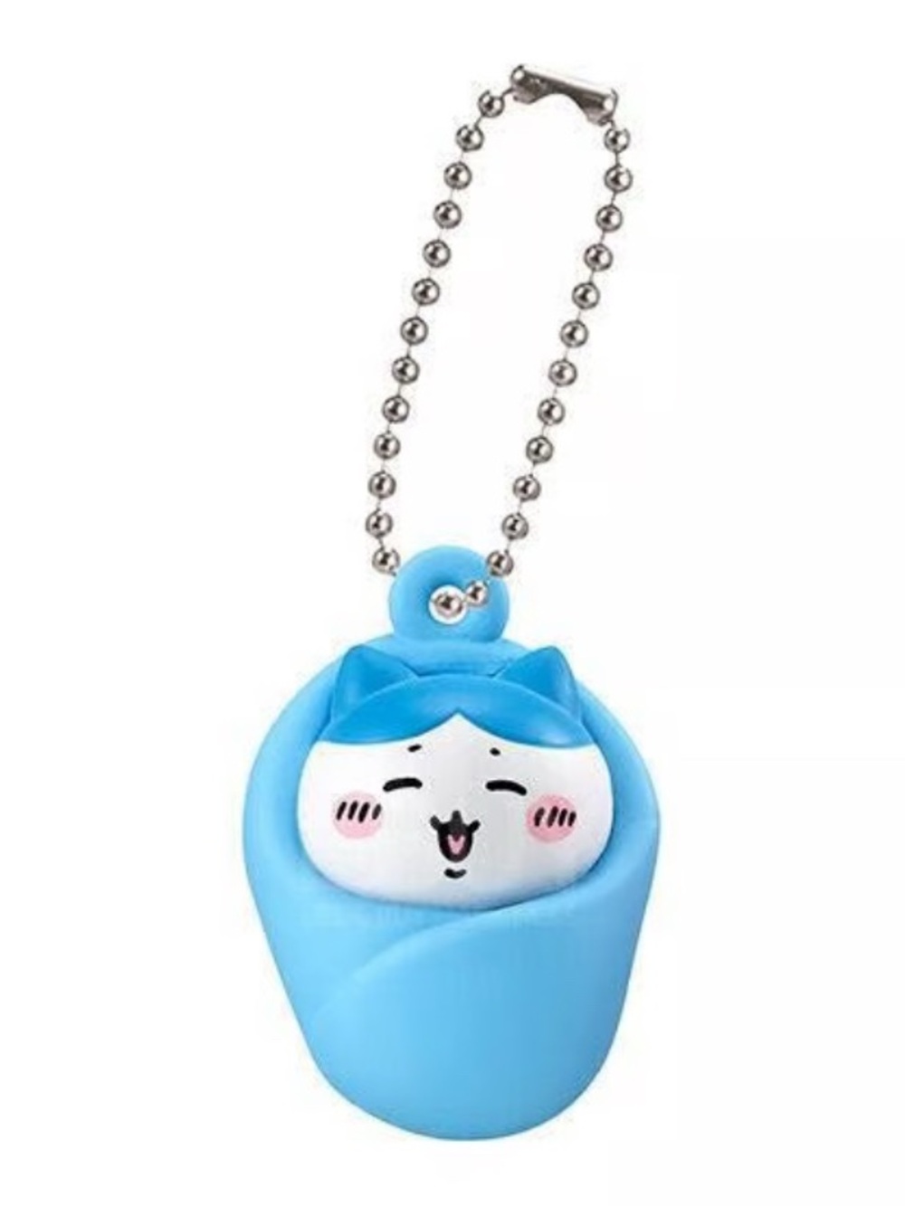 BNIB Japan Chiikawa Swaddling Cloth Charm Keychain Capsule figure - Hachiware